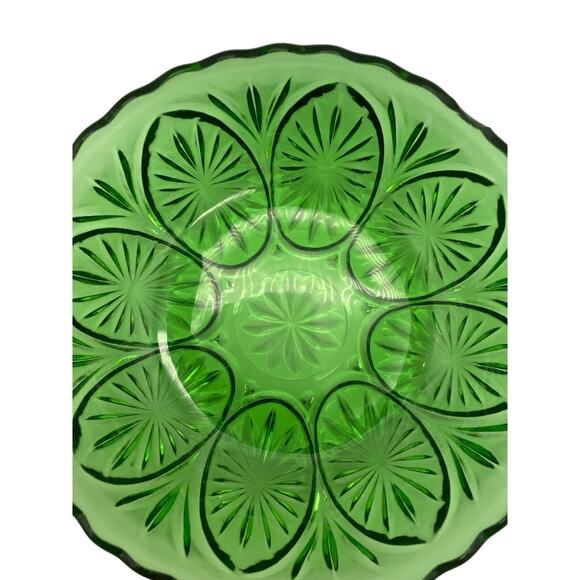 Green Medallion design Anchor‎ Hocking   Bowl - Picture 4 of 4